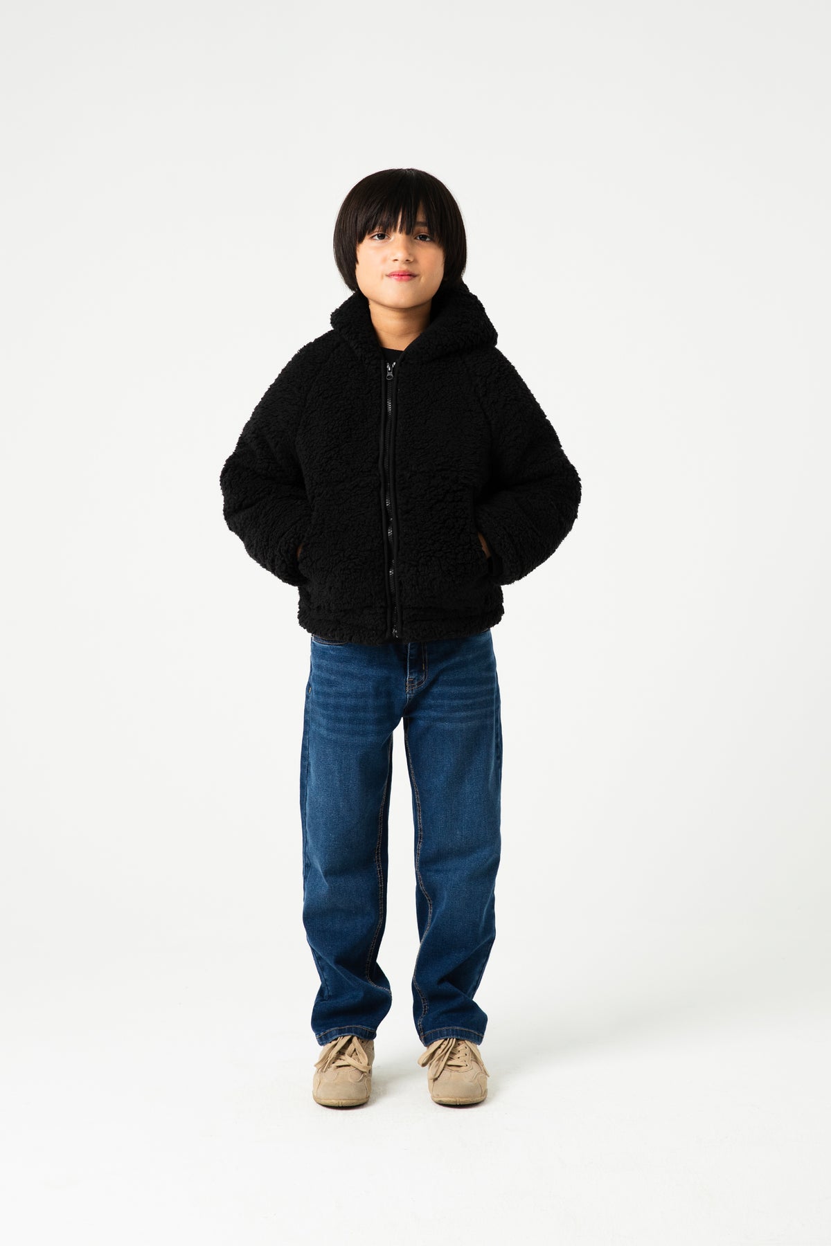 Black Alpine Sherpa Unisex Jacket