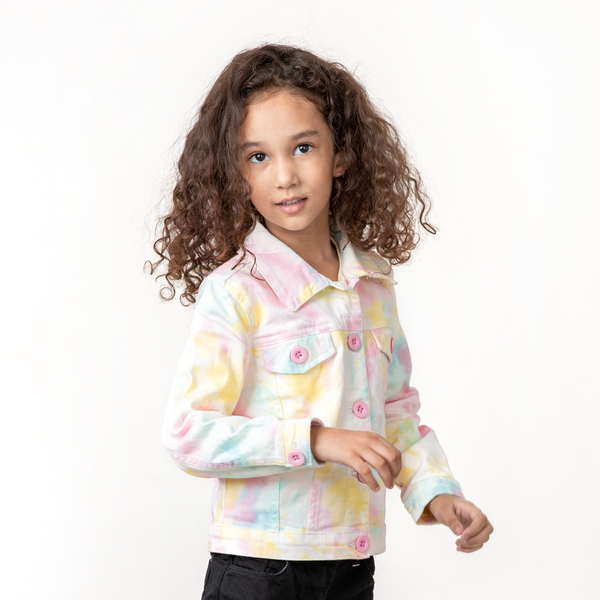 Tie & Dye Twill Girls Jacket