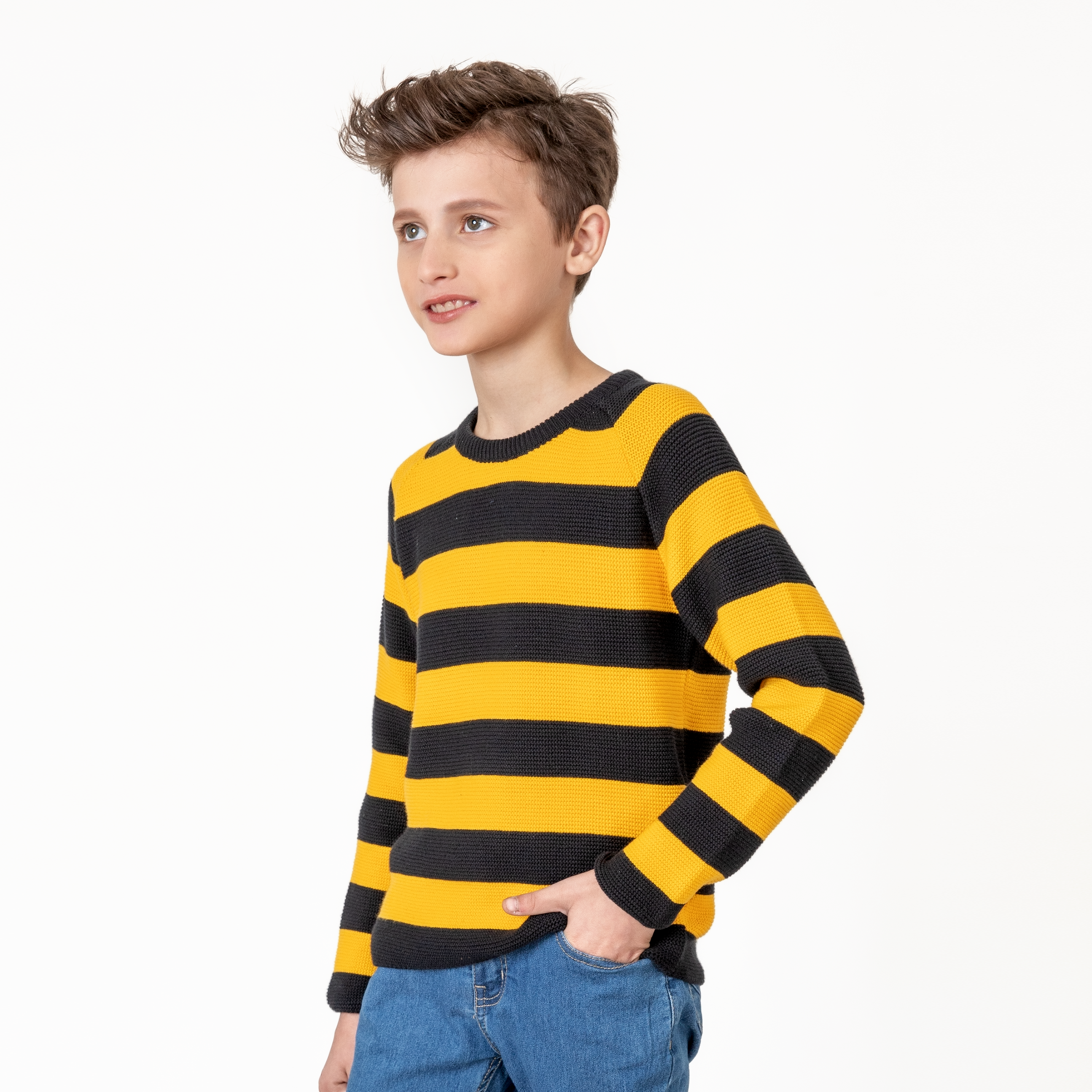 Yellow Striped Sweater