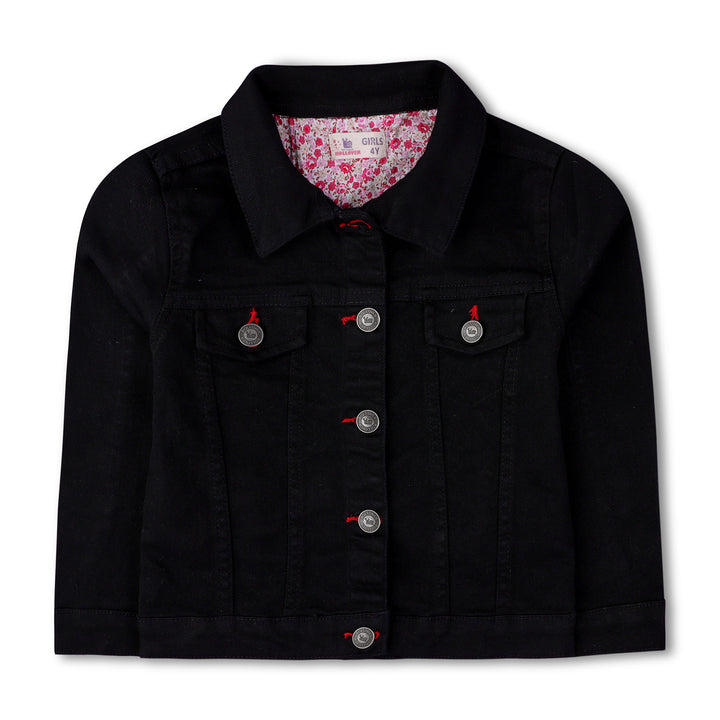 Black Girls Twill Jacket