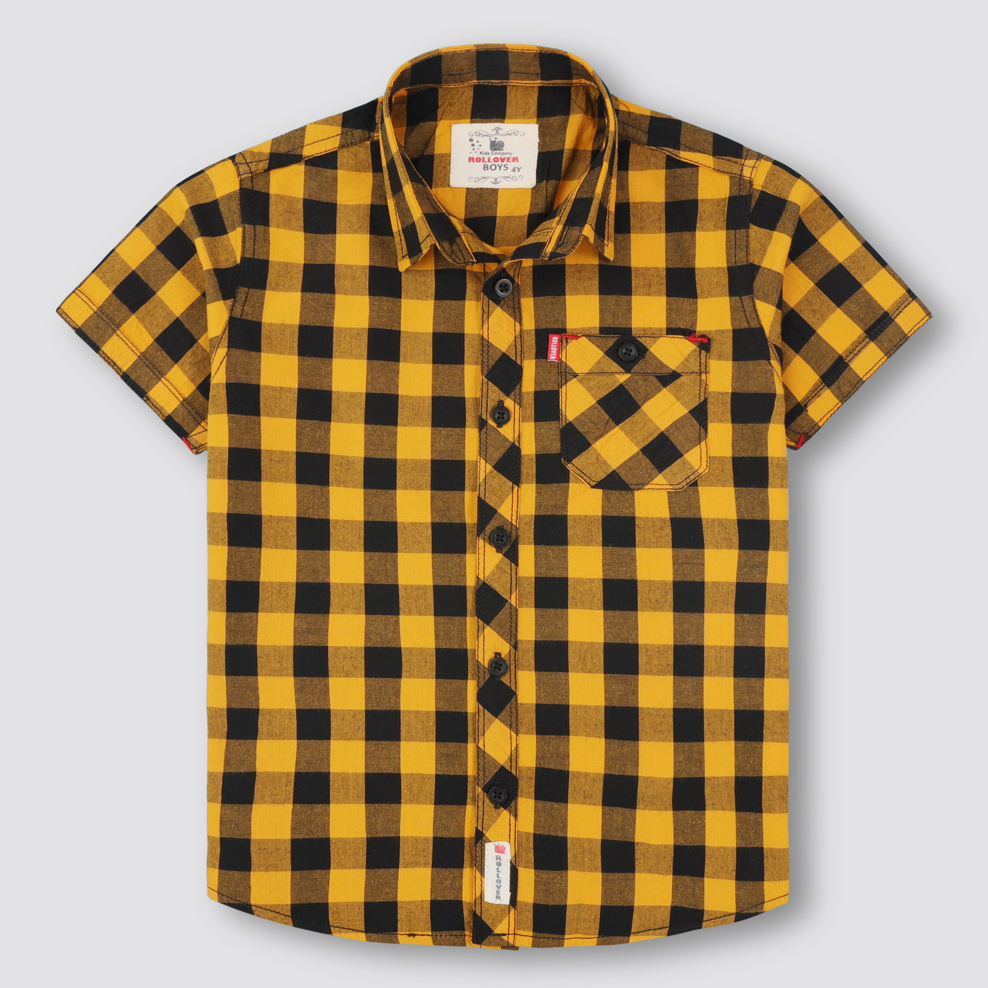 Mustard-Chess Shirt