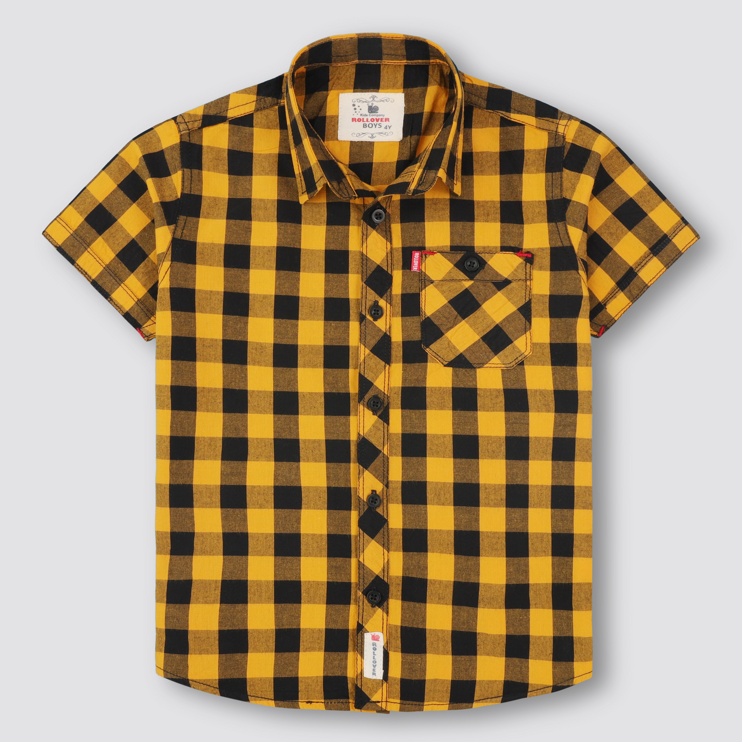 Mustard-Chess Shirt