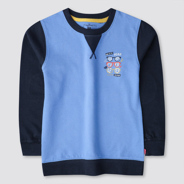 Light Blue Raglan Boys Sweatshirt