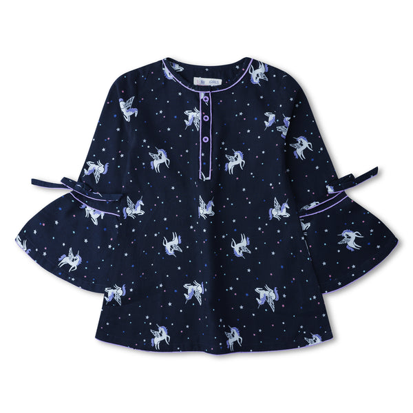 Navy Unicorn Top