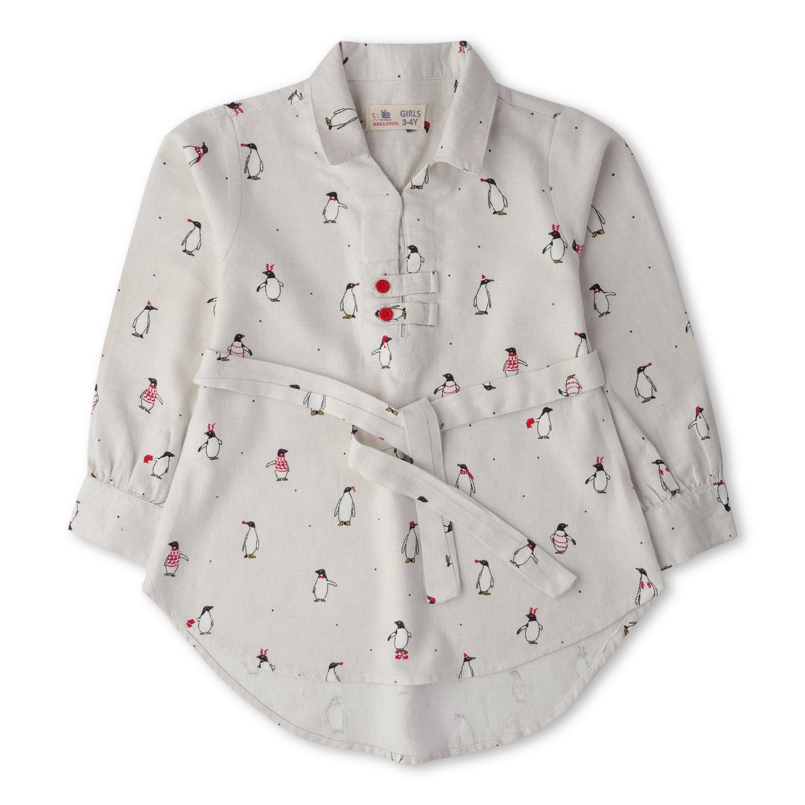 Penguins Girls Woven Top