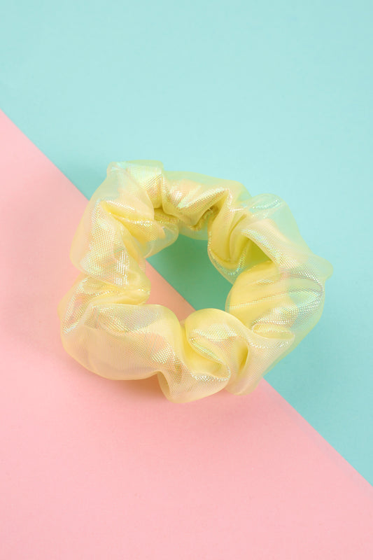 Yellow Shinning Scrunchie