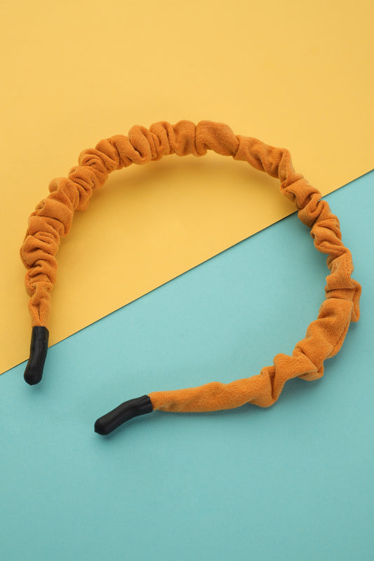 Orange Scrunchie Headband