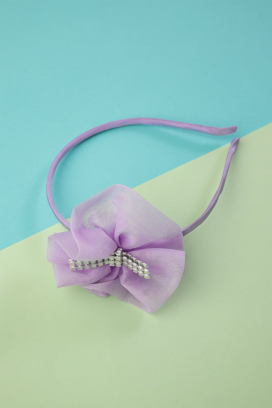 Lilac Tulle Embellished Headband