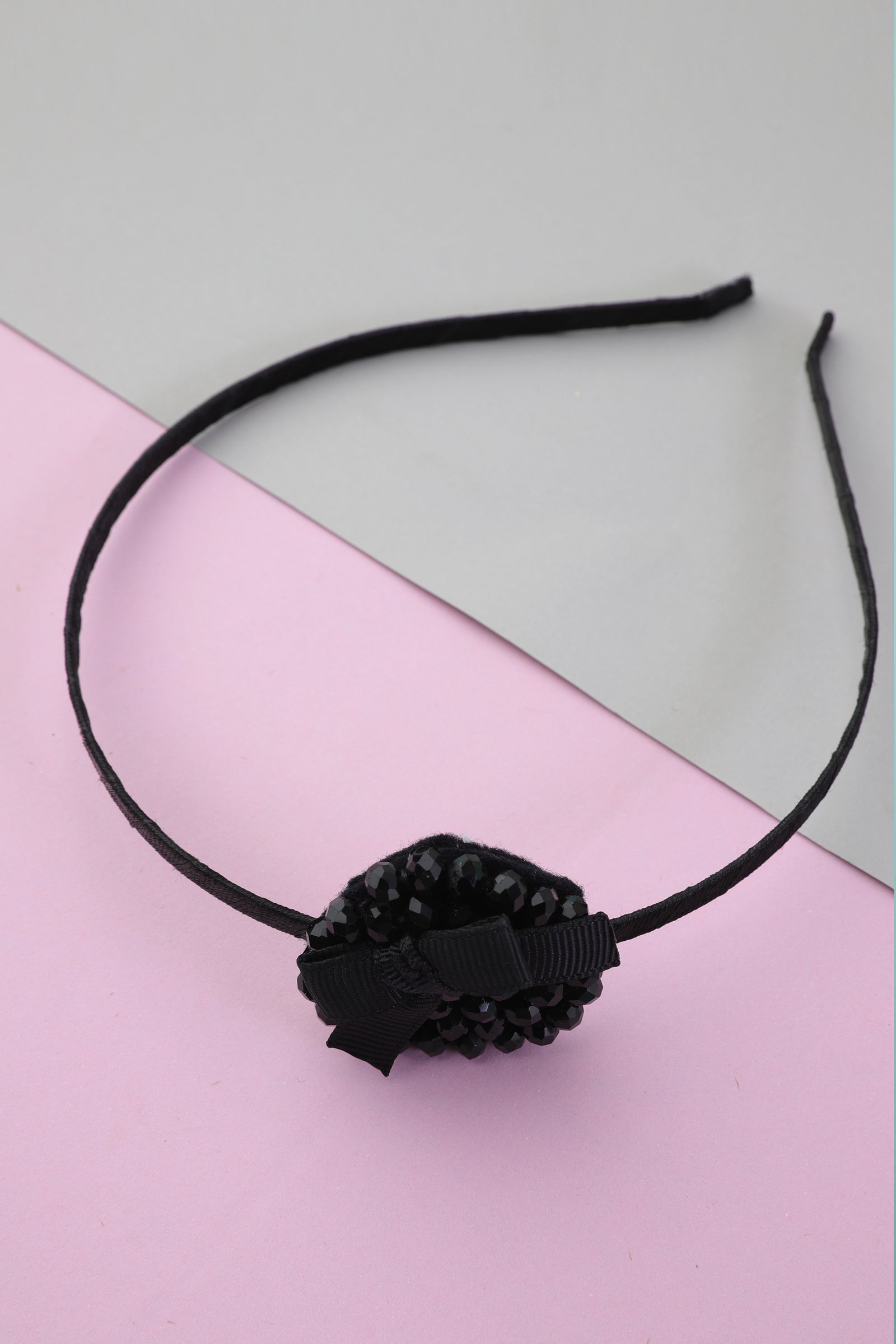 Black Rhinestones Headband
