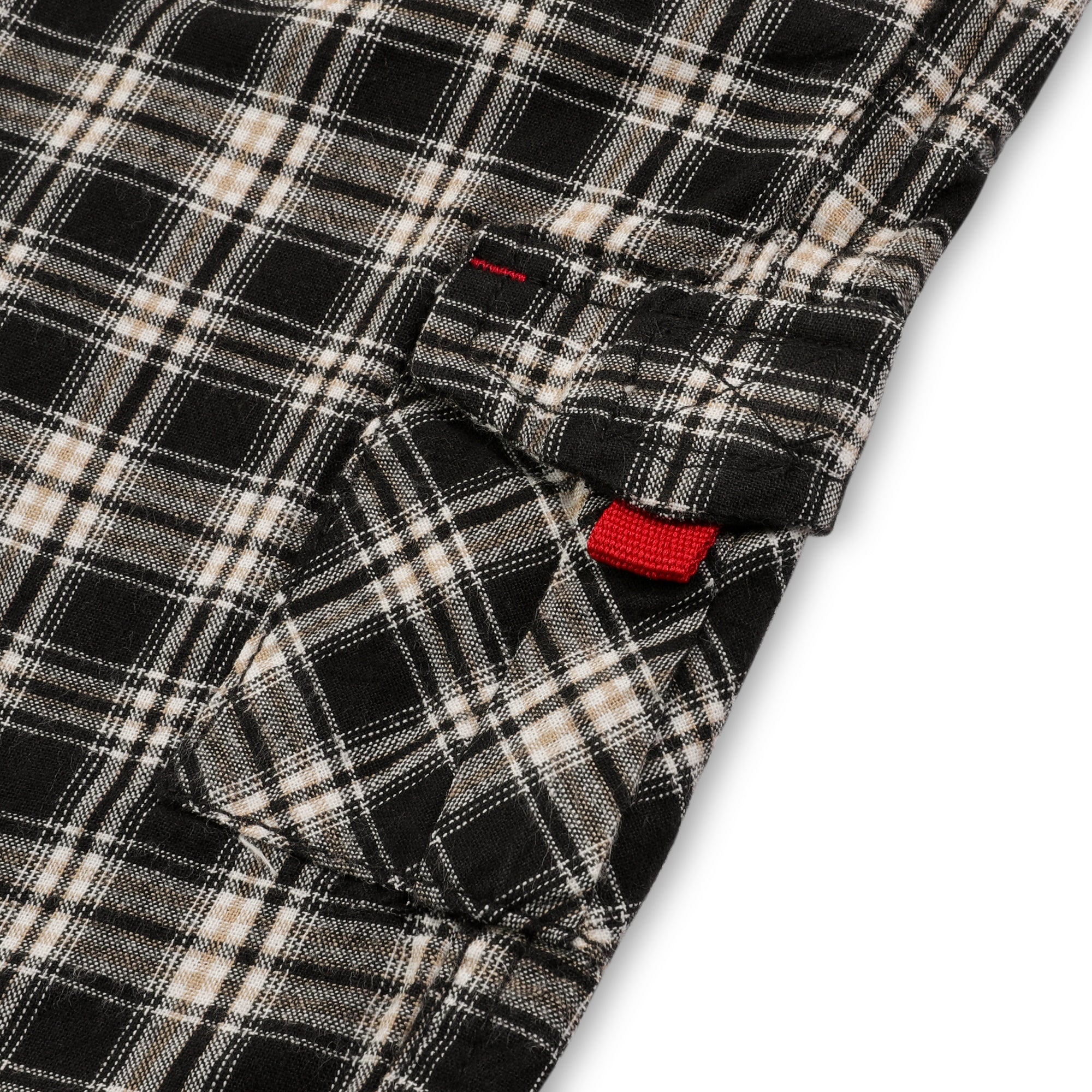 Black and Grey Plaid Short