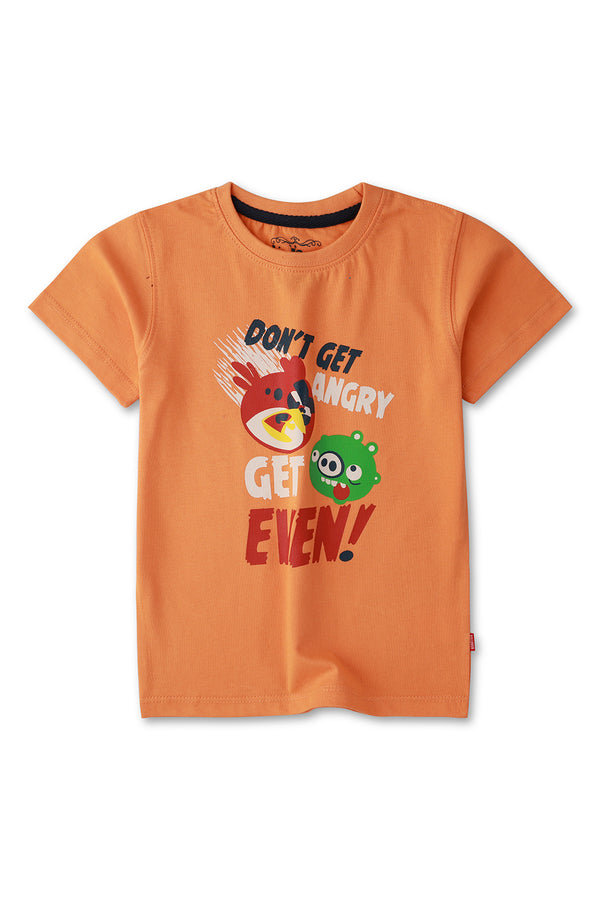 Boys Orange Angry Bird Tee