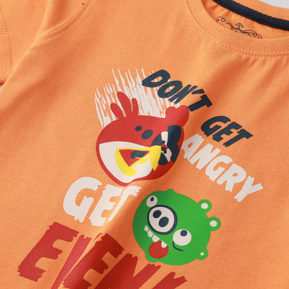 Boys Orange Angry Bird Tee