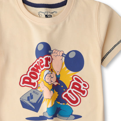 Boy's Power-up Popeye Tee