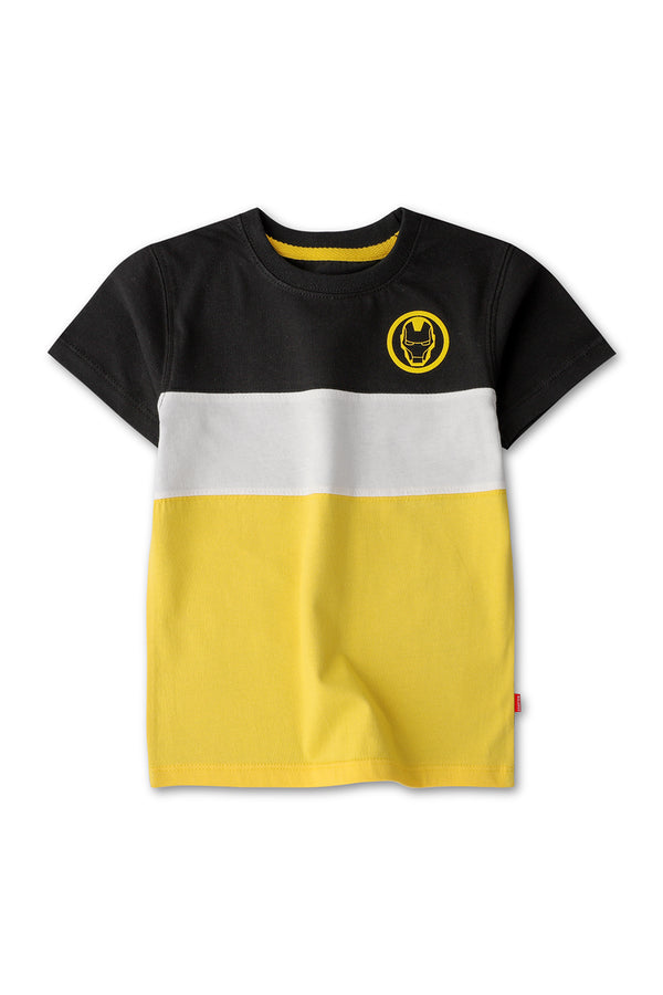 Boys Iron Man Colour block Tee