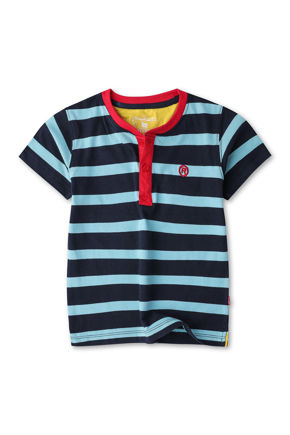 Boy's Striped Henley Te-shirt