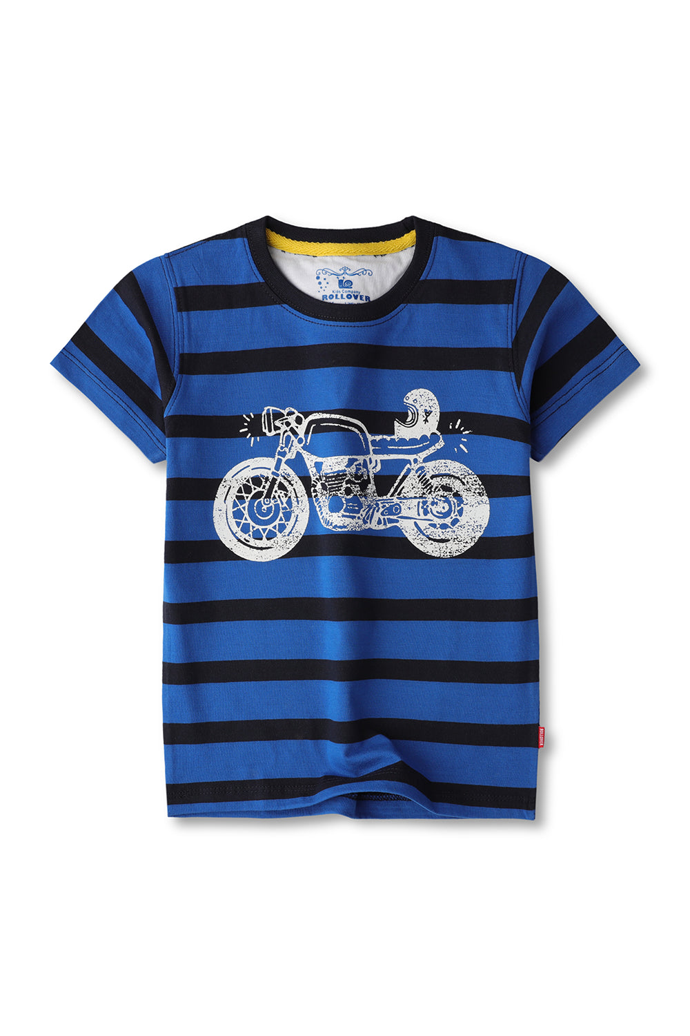 Boys Striped Moto Racing Tee