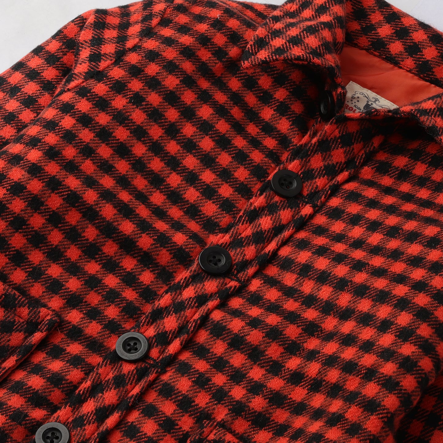 Orange Flannel Boys Jacket