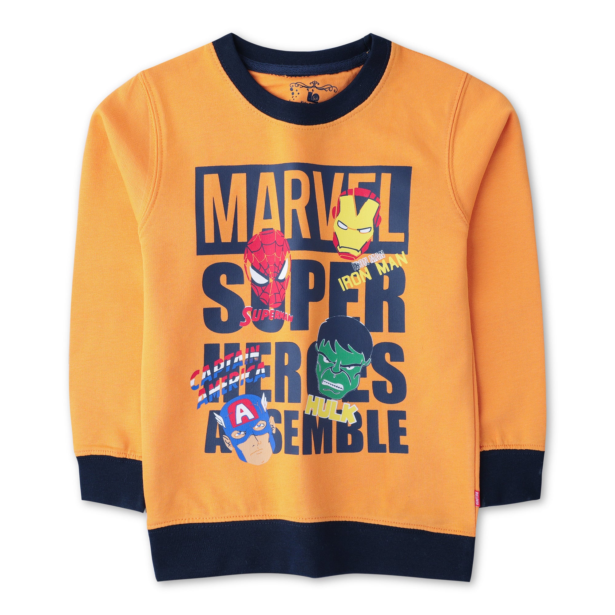 Orange Super Heroes Sweatshirt