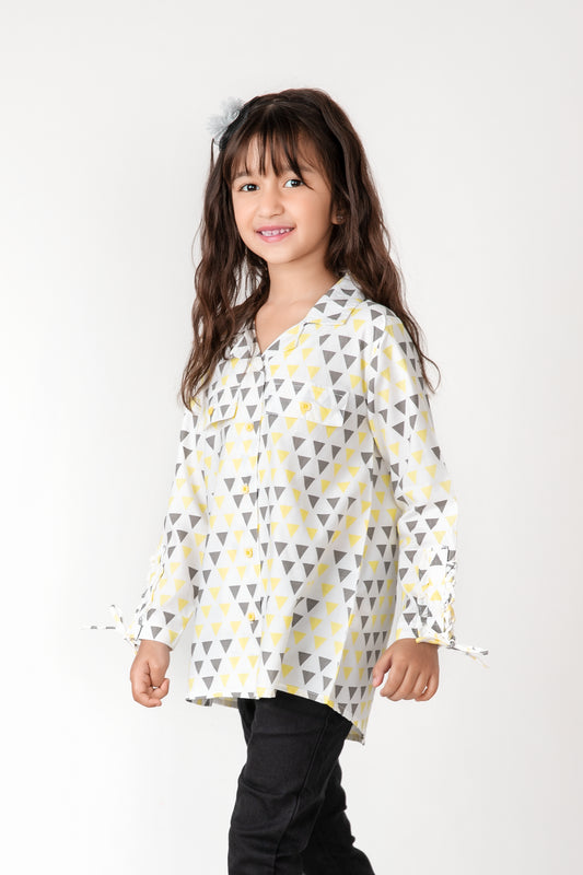 Trendy Geometric Printed Top