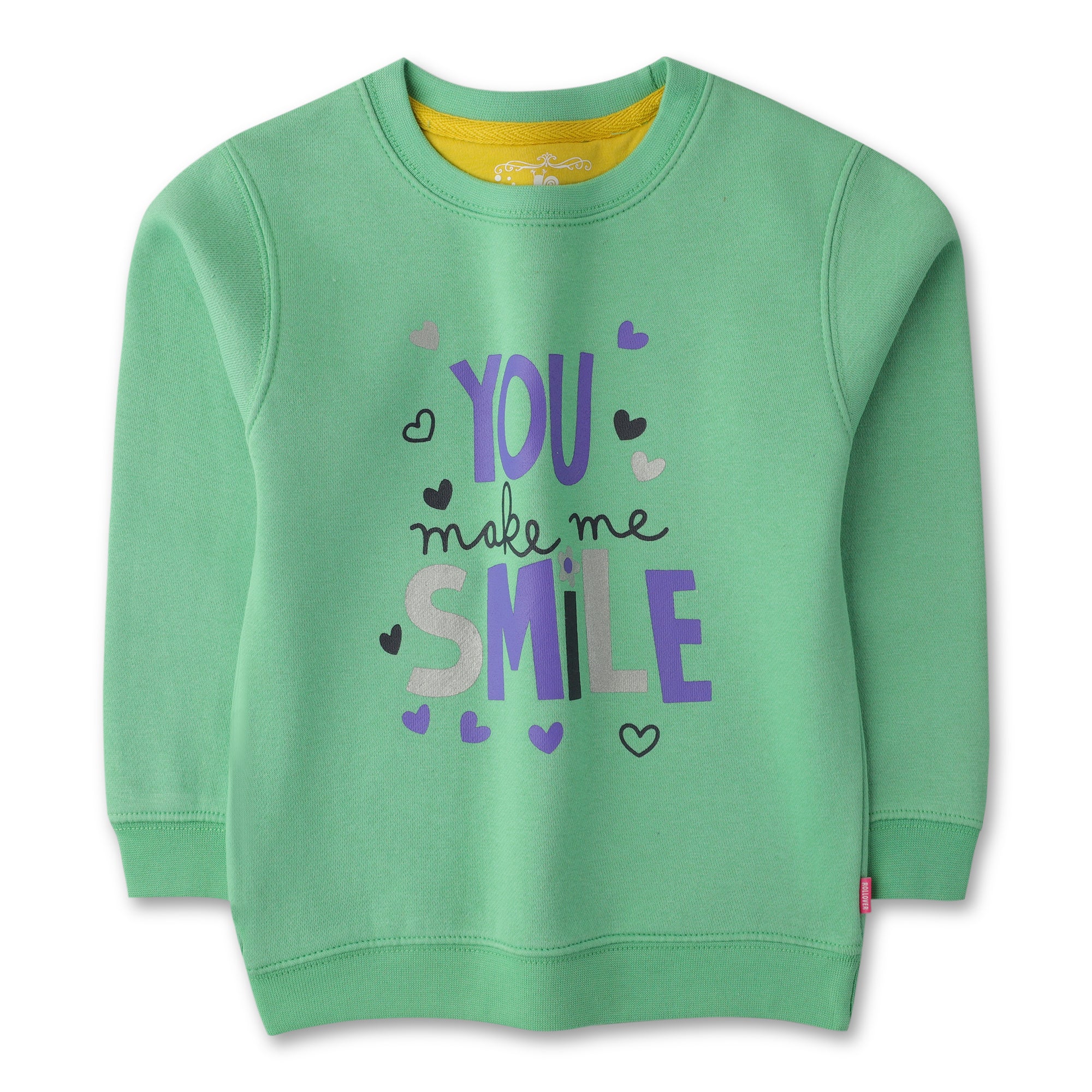 Smile Fleece Girls Sweatshirt