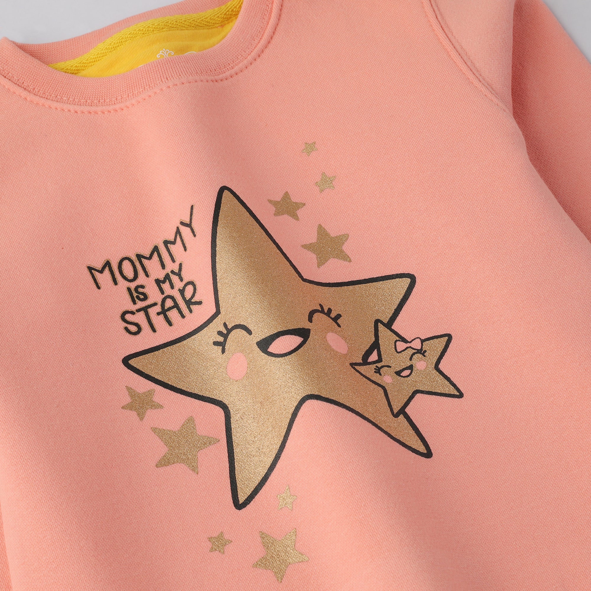 Mommy Star Girls Fleece Sweatshirt