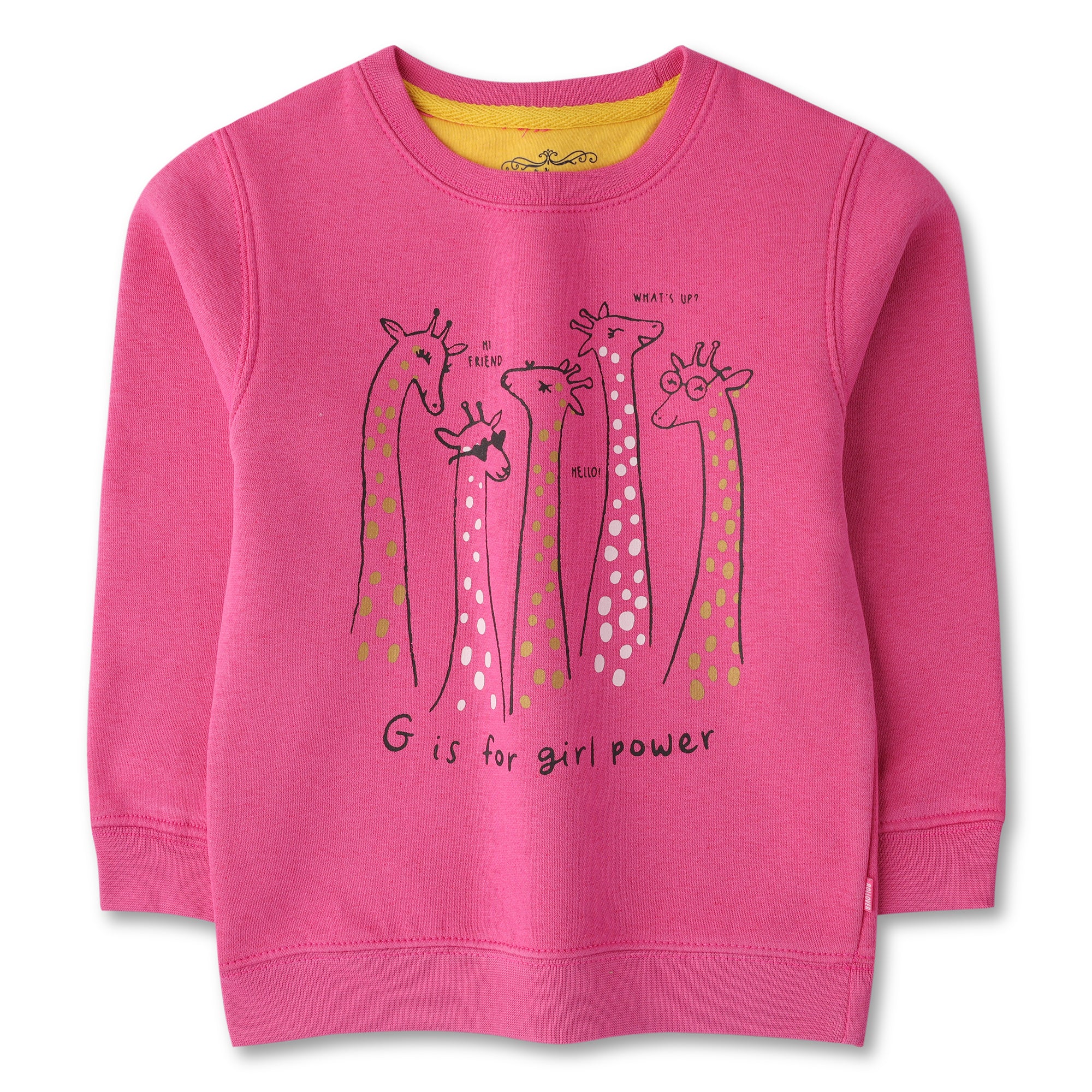 Pink G Girls Fleece Sweatshirt