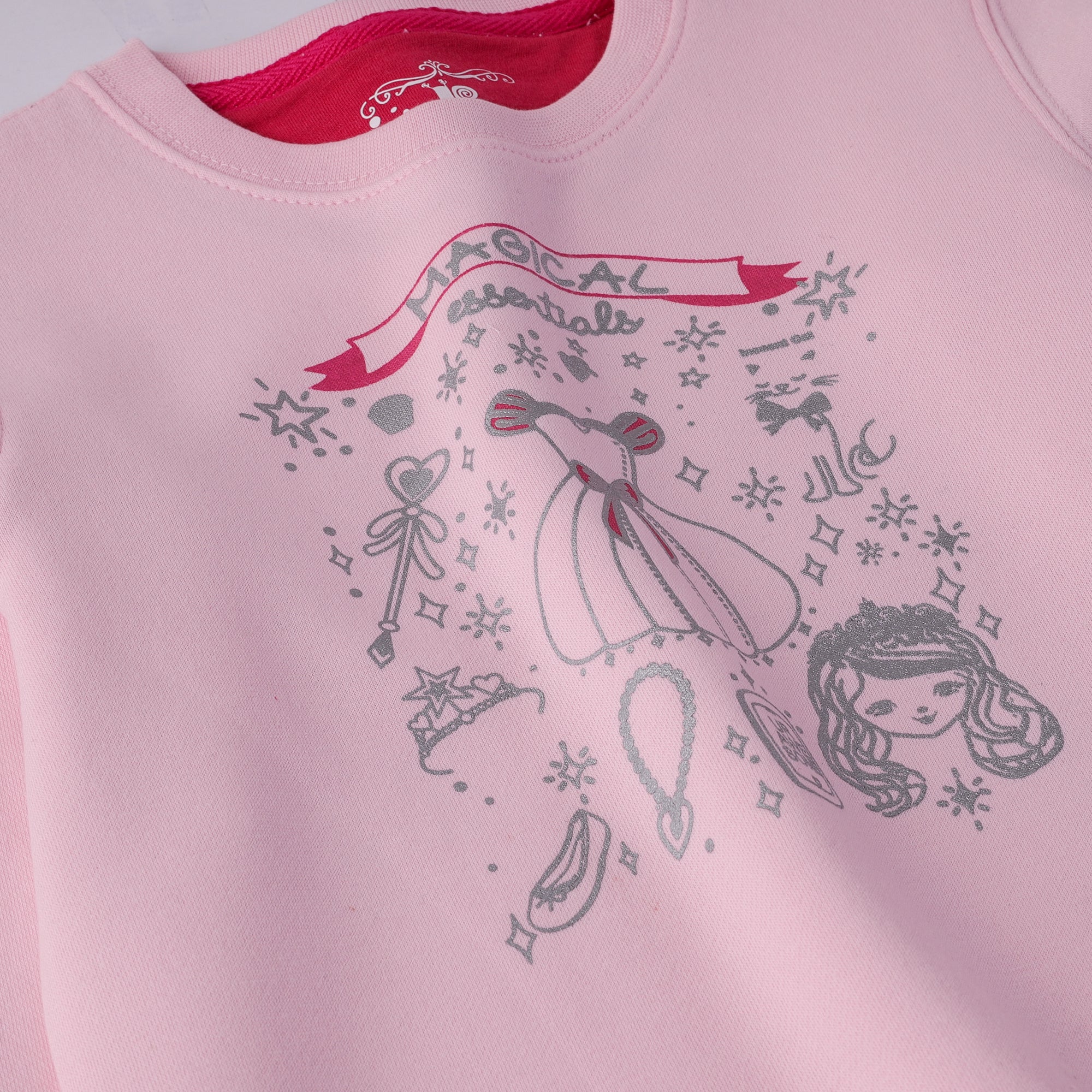 Pink Magic Girls Fleece Sweatshirt