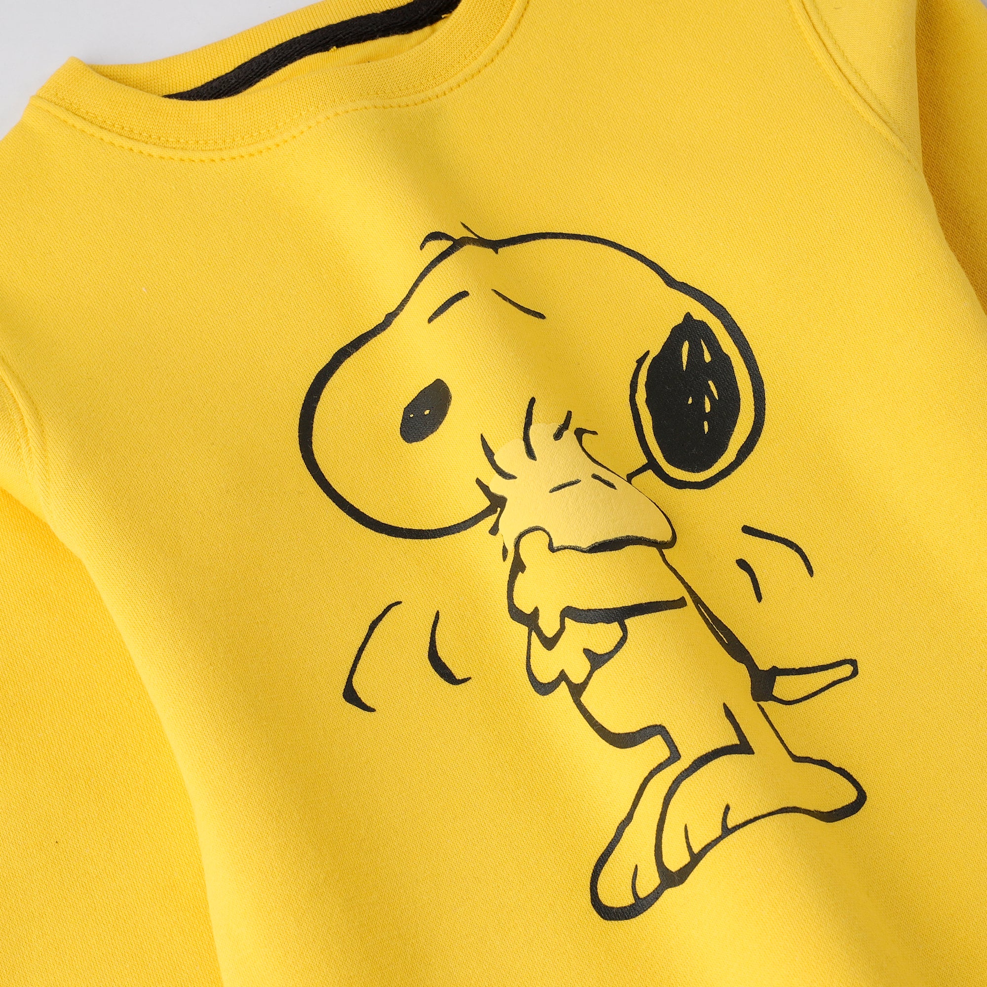 Yellow Snoopy Boys Fleece Sweatshirt