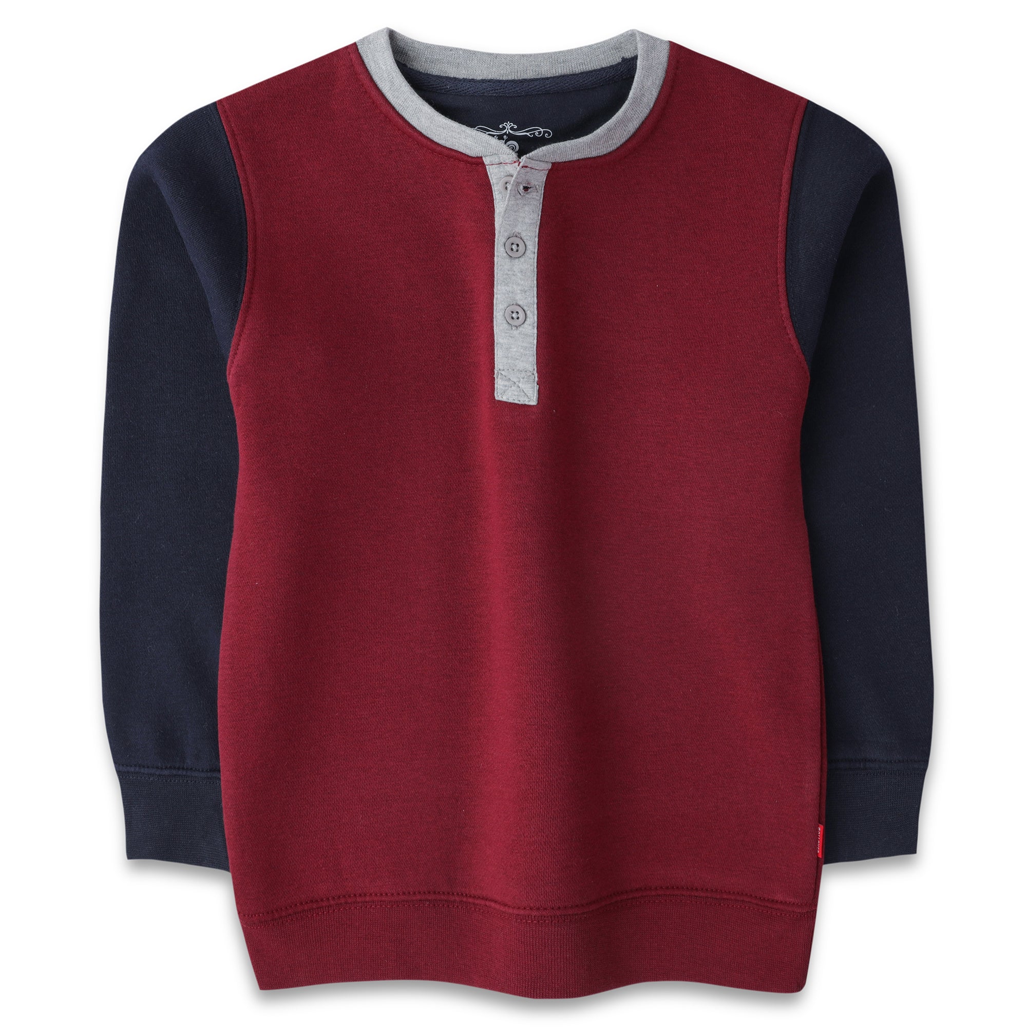 Red/Grey Fleece Boys Sweatshirt