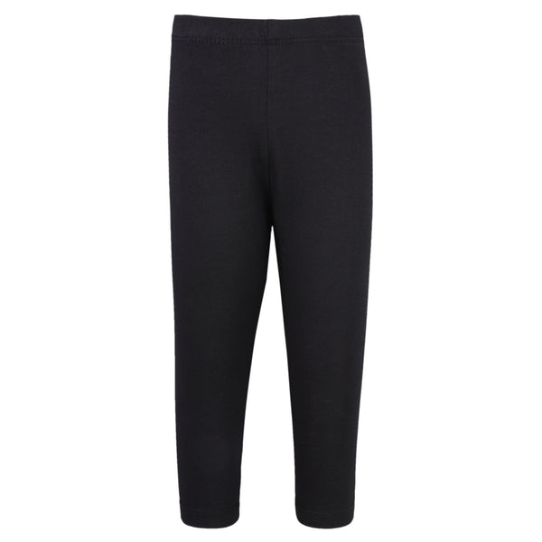 Black Lycra Girls Leggings