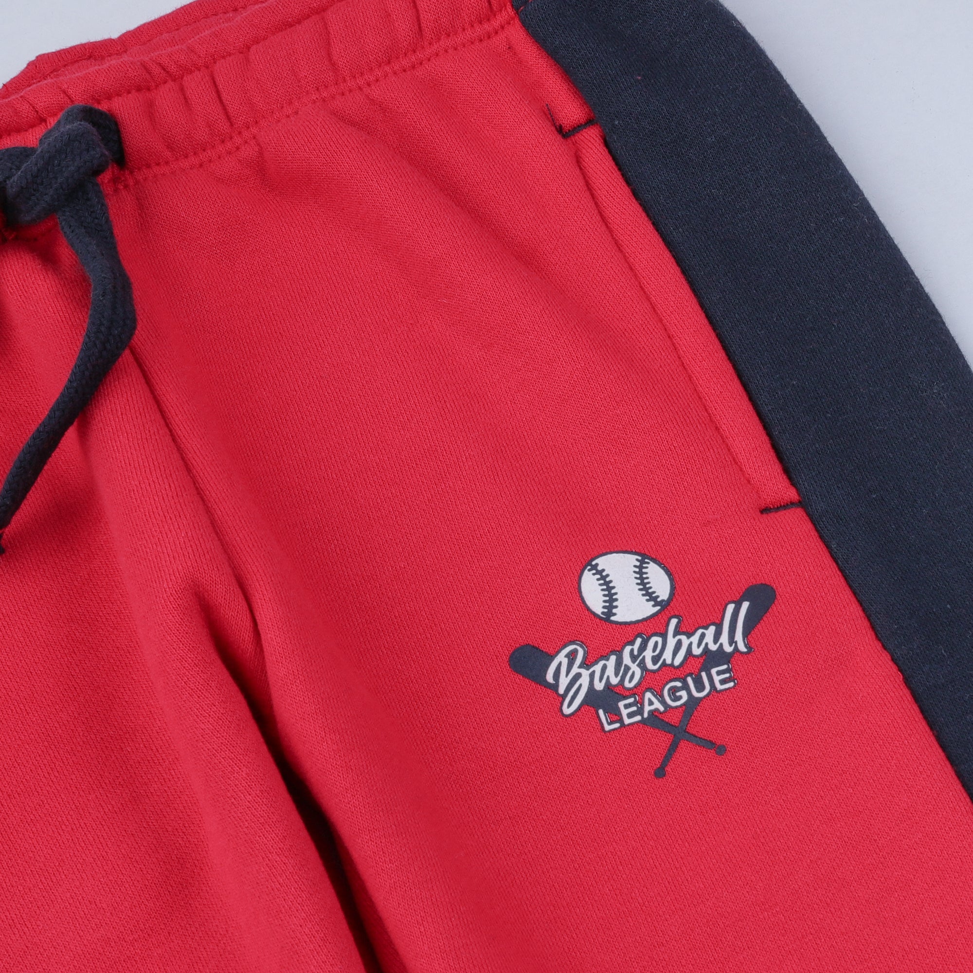Red and Navy Fleece Boys Trouser