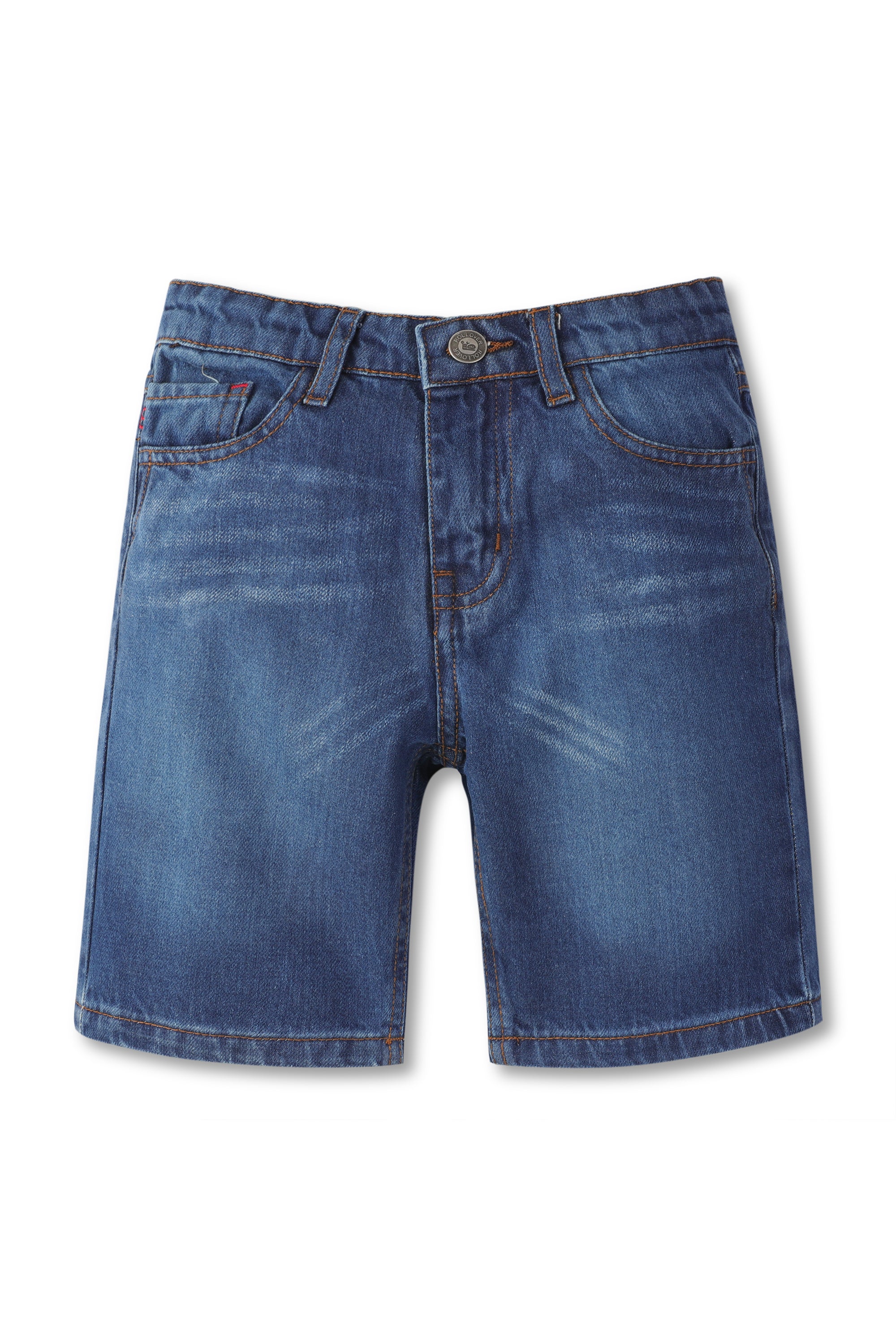 Boys Mid-Blue Denim Shorts