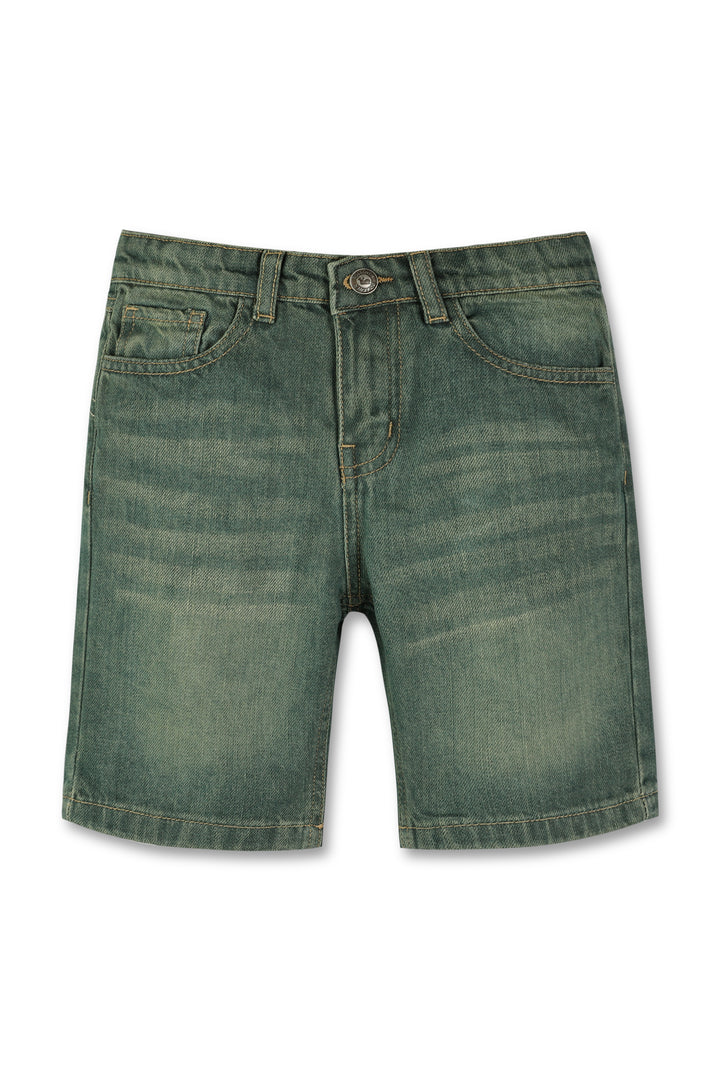 Kids Easy Rise Straight Olive Fit Shorts