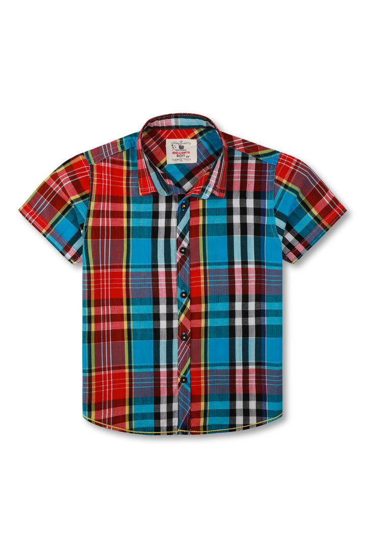 Boys' Multicoloured Plaid Shirt