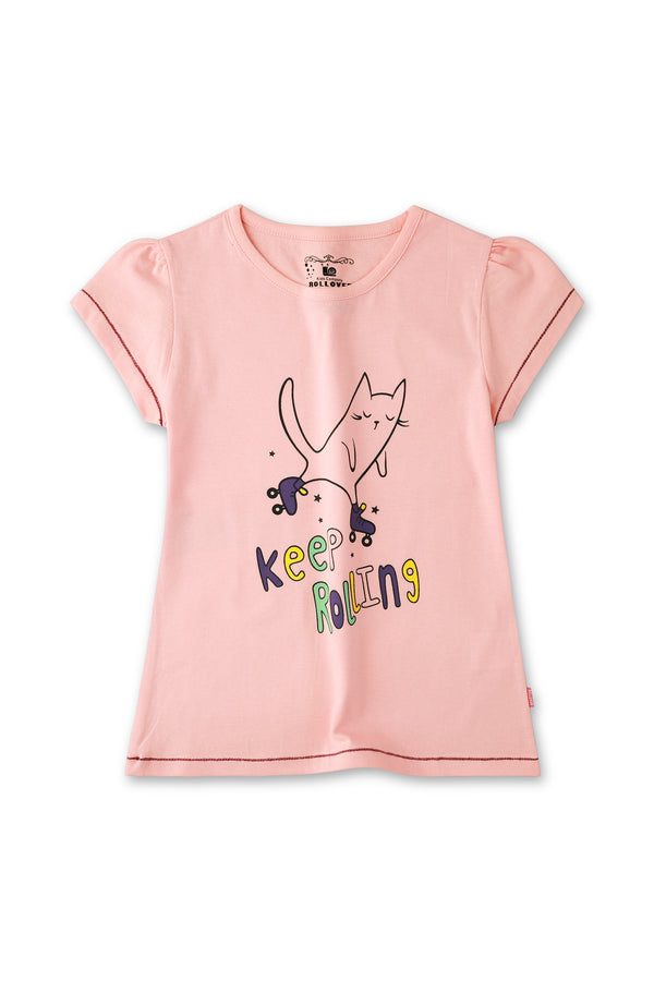Keep Rolling Tee for girls