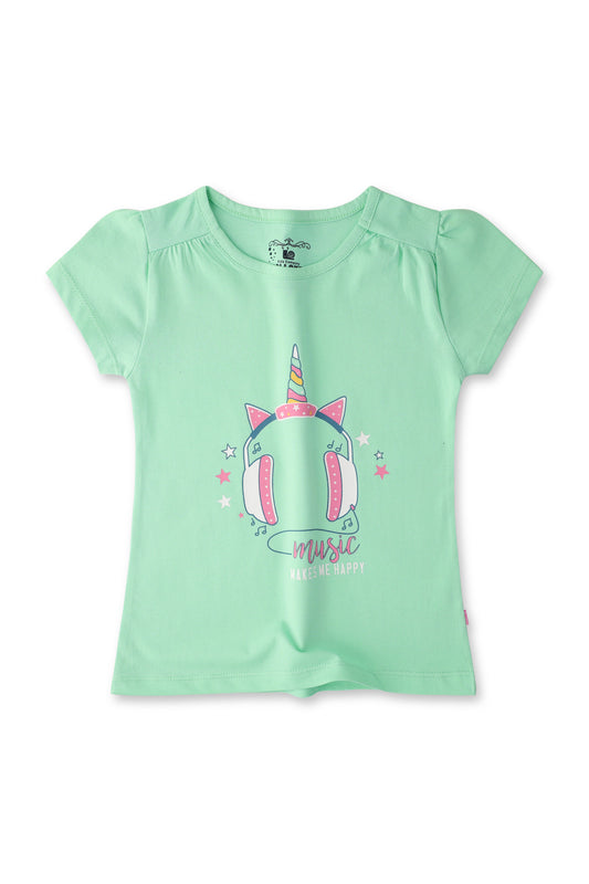 Music Makes Me Happy Tee for Girls