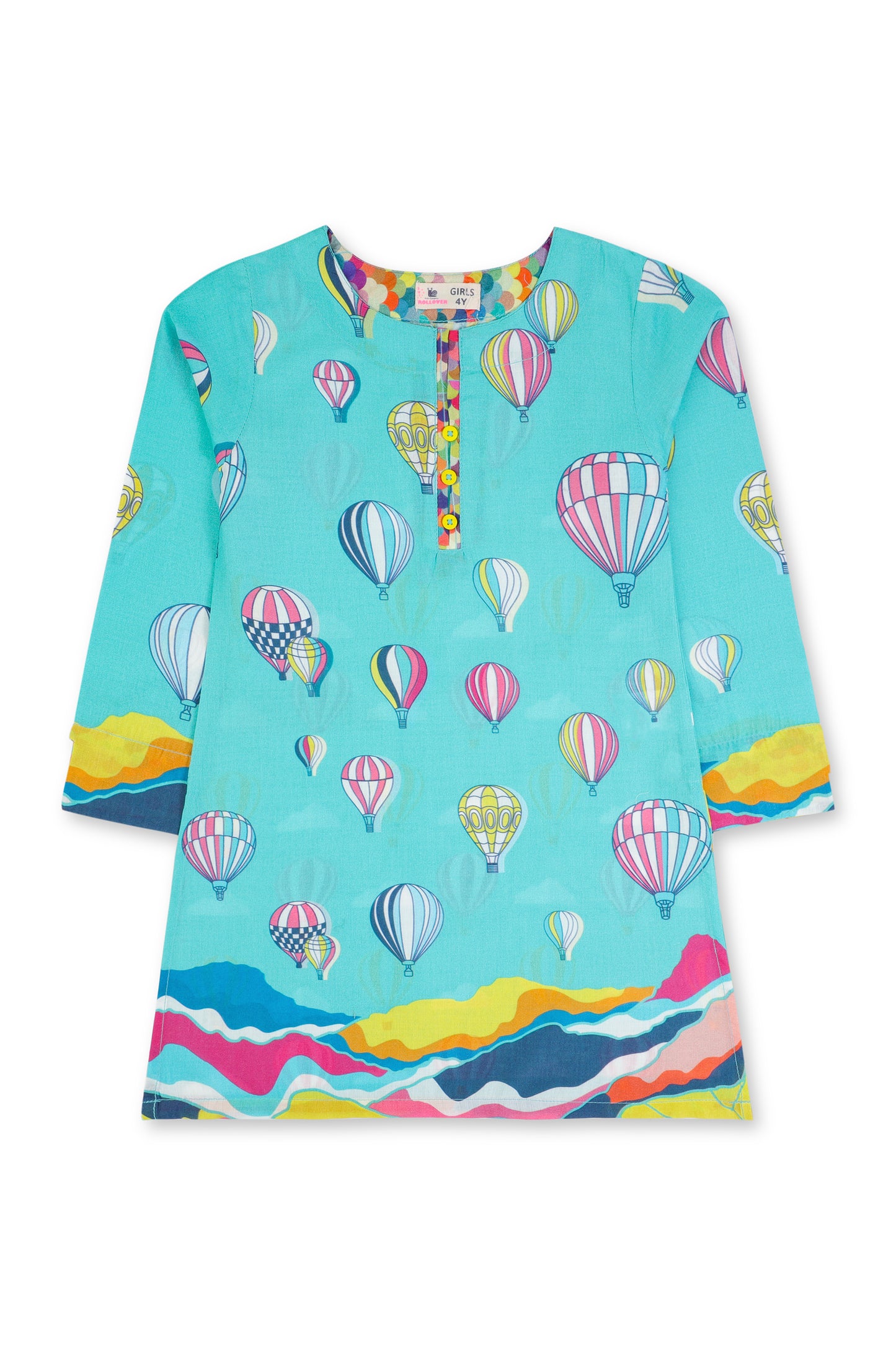 Girls Air Balloons Printed Kurti