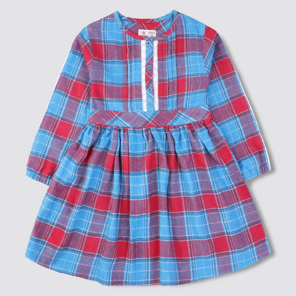 Cyan Flannel Top